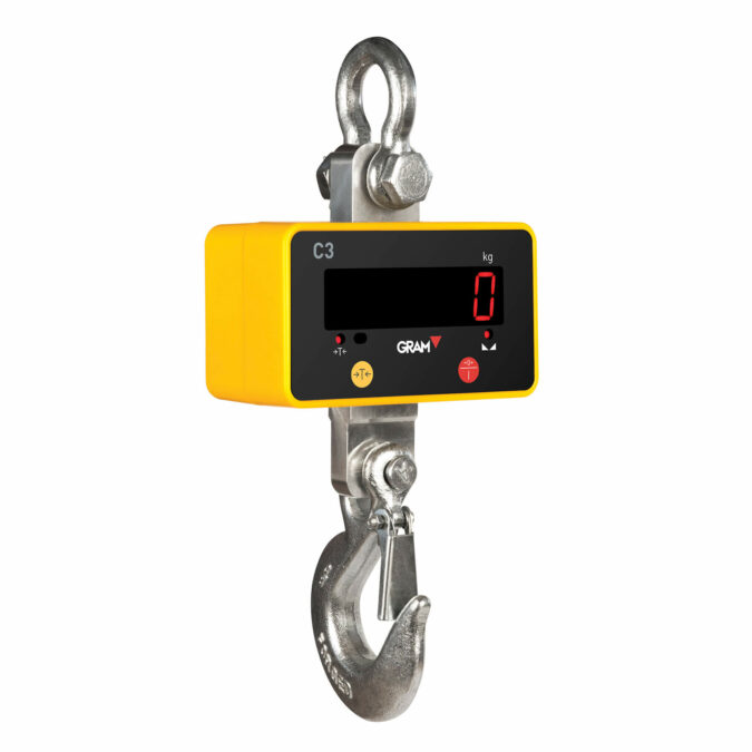 Light crane scale available in capacities 300 kg