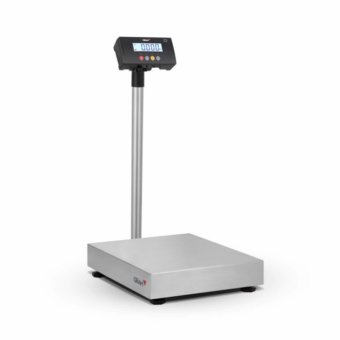 floor scale with column with multiple functions to cater for a wide range of industrial weighing applications