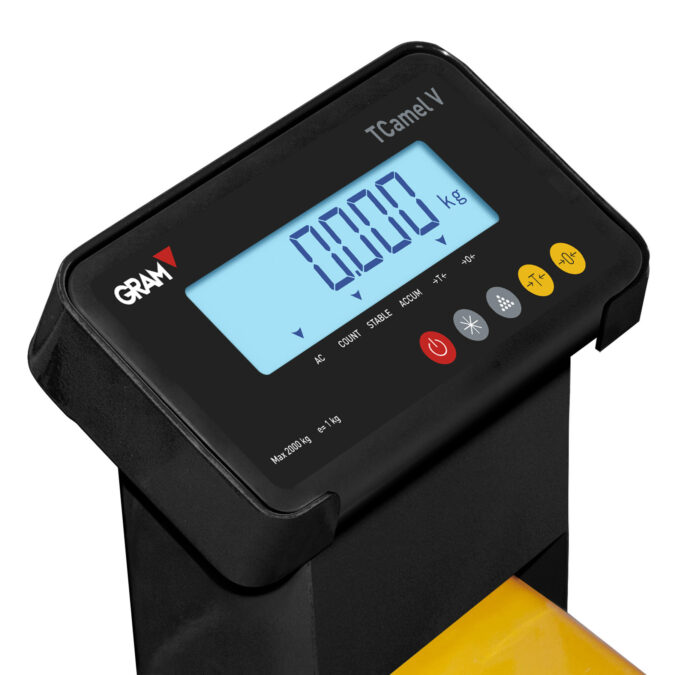 truck pallet scale with clear and bright display to visualize weigh readouts