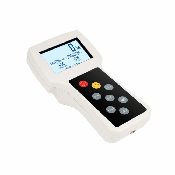 Crane scale with a wireless remote indicator to weigh products in a fast and convenient way