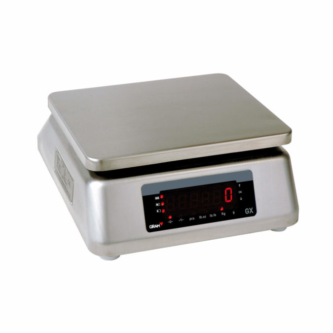 watertight digital scale with double display