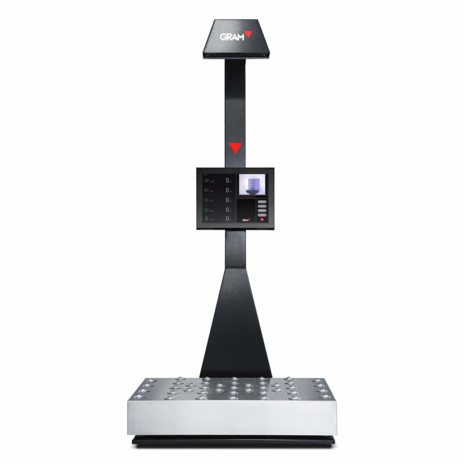 Volume and weight measurement machine with Xtrem digital sensor weighing technology