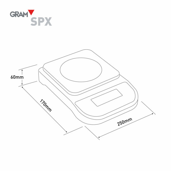 Gram SPX dimensions chart