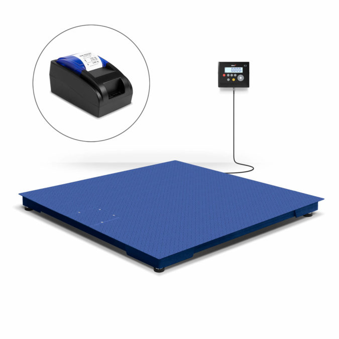Platform scale with accessory PR4 printer to print ticket with detailed weighing information