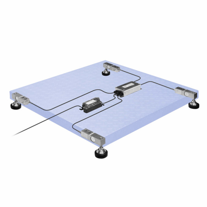 Digital module with four load cells to build your own weighing solution